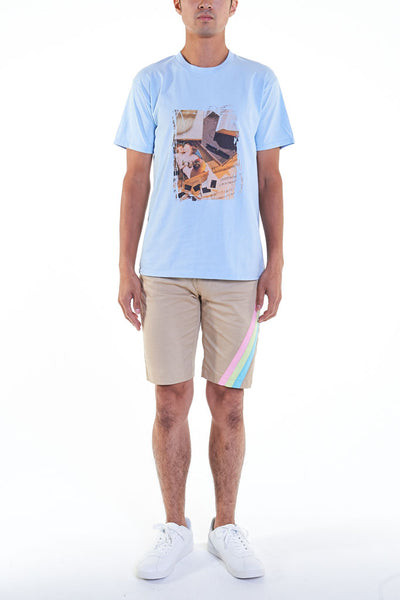 Elioliver Collection- Call Me by Your Name Image Graphic T-Shirt - Light Blue - Johan Ku Shop