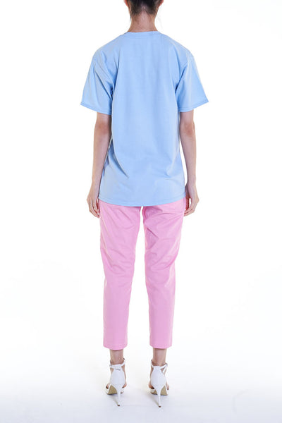 Elioliver Collection- Call Me by Your Name Image Graphic T-Shirt - Light Blue - Johan Ku Shop