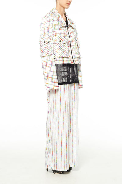 Elliot Collection- Lighter Plaid Print Jacket - Johan Ku Shop