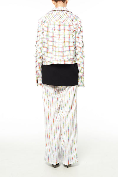 Elliot Collection- Lighter Plaid Print Jacket - Johan Ku Shop