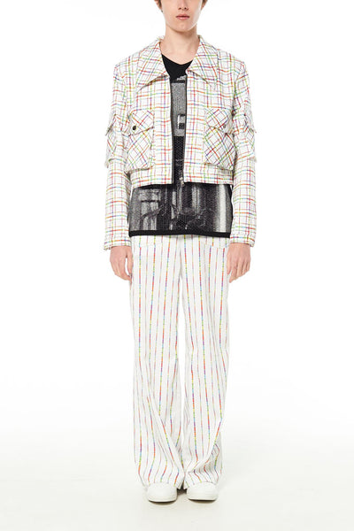 Elliot Collection- Lighter Plaid Print Jacket - Johan Ku Shop