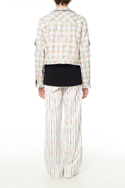 Elliot Collection- Lighter Plaid Print Jacket - Johan Ku Shop