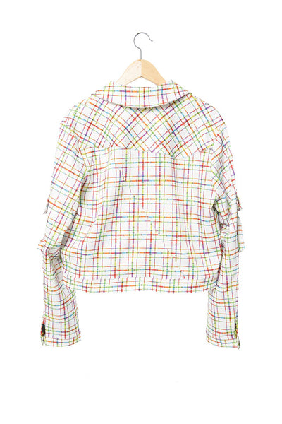 Elliot Collection- Lighter Plaid Print Jacket - Johan Ku Shop