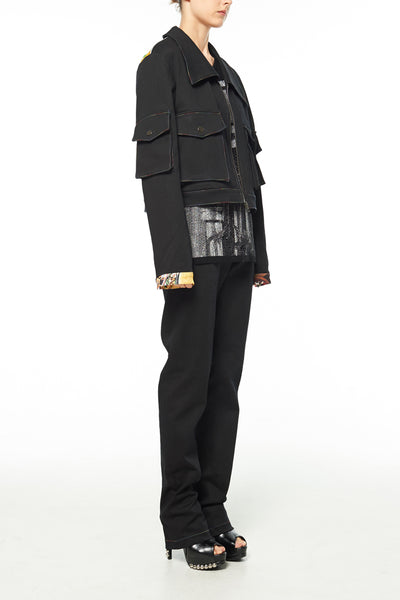 Elliot Collection- Rainbow Stitches Denim Jacket - Johan Ku Shop