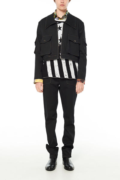 Elliot Collection- Rainbow Stitches Denim Jacket - Johan Ku Shop