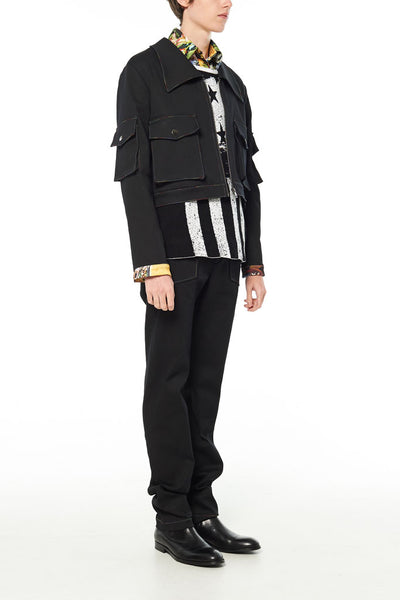 Elliot Collection- Rainbow Stitches Denim Jacket - Johan Ku Shop