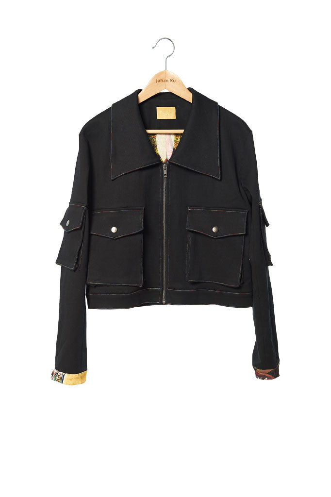 Elliot Collection- Rainbow Stitches Denim Jacket - Johan Ku Shop