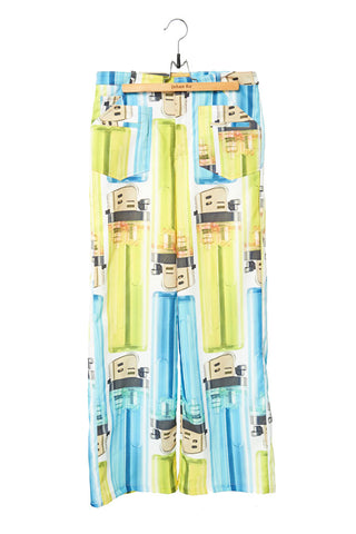 Elliot Collection- Lighter Print Wide Leg Trousers - Johan Ku Shop