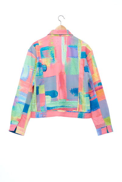 "The Painters" Collection- Abstract Paint Printed Jacket