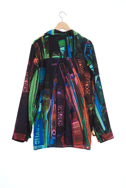 "The Painters" Collection- Painting Tools Black Pop Printed Shirt