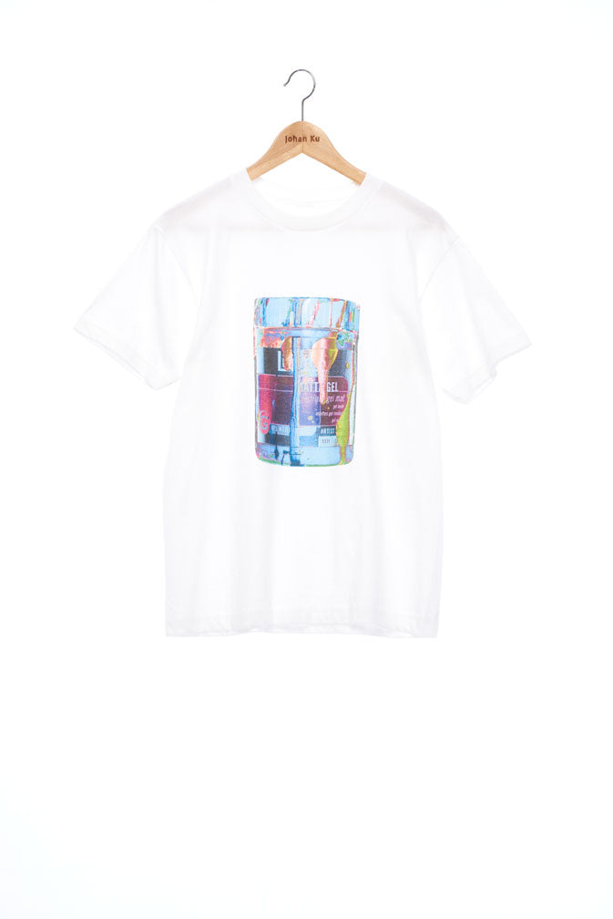 "The Painters" Collection- Pop Art Colour Paint Can Print T-Shirt - White