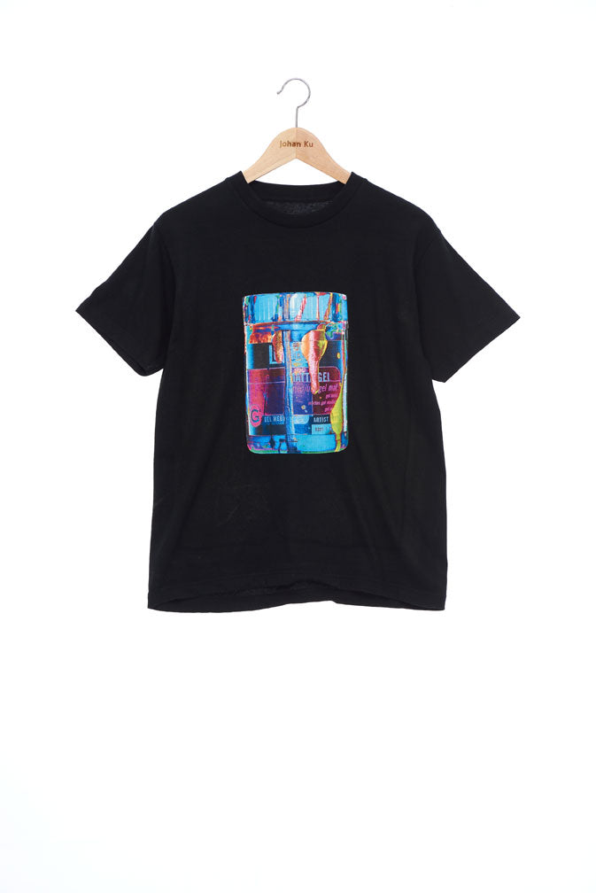 "The Painters" Collection- Pop Art Colour Paint Can Print T-Shirt - Black