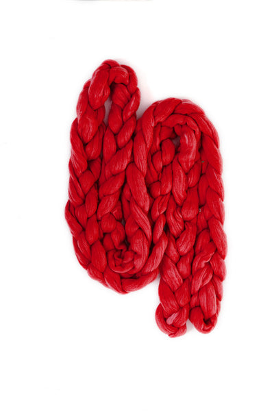 Sean Collection- Chunky Hand-Knit Super Long Scarf