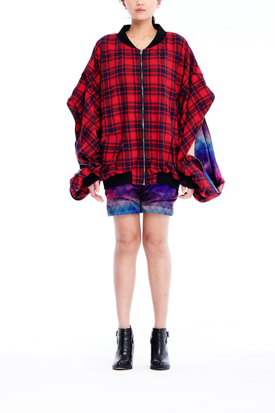 Sean Collection- BPM Inspired Over-sized Tartan Jacket