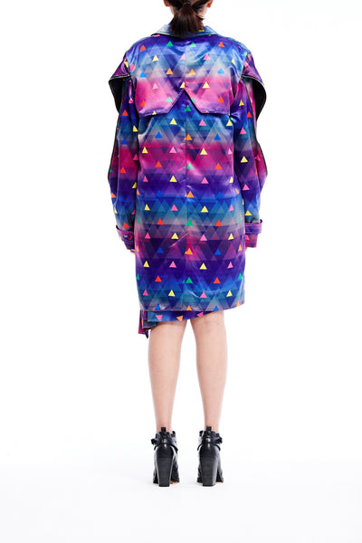 Sean Collection- BPM Inspired Triangle Graphic Printed Full Colour Windbreaker