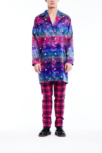 Sean Collection- BPM Inspired Triangle Graphic Printed Full Colour Windbreaker