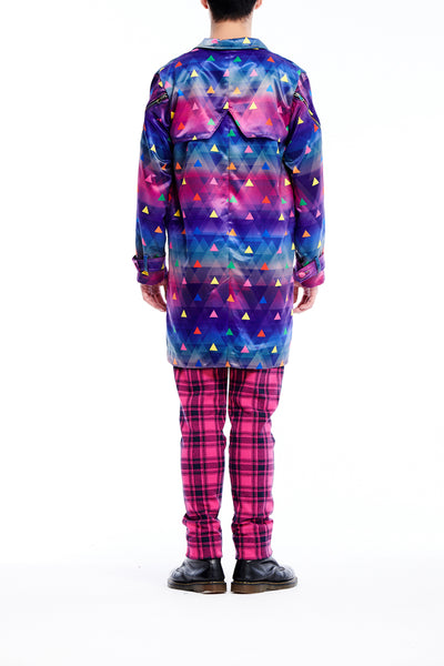 Sean Collection- BPM Inspired Triangle Graphic Printed Full Colour Windbreaker