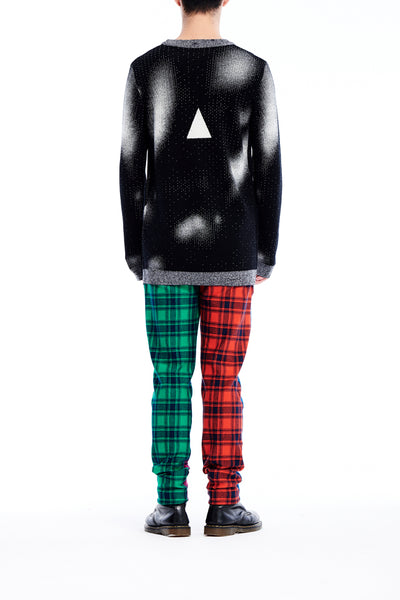 Sean Collection- BPM Image Graphic Jacquard Knitwear- B/W