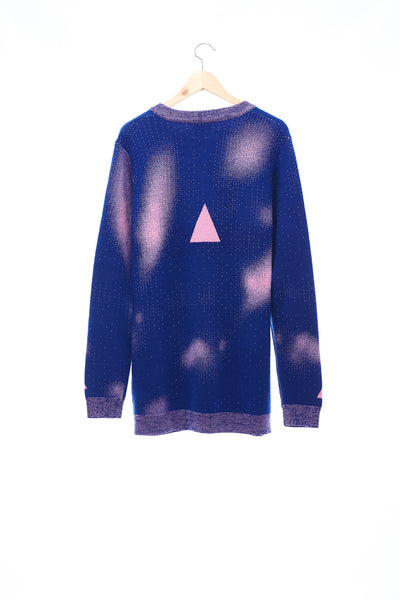 Sean Collection- BPM Image Graphic Jacquard Knitwear- Blue/Pink