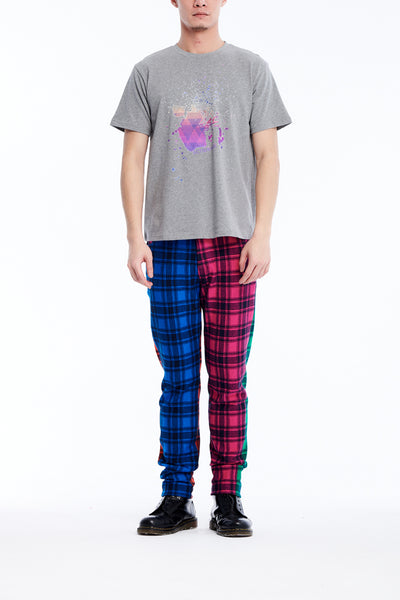 Sean Collection- BPM Inspired Splash Graphic T-Shirt -Gray