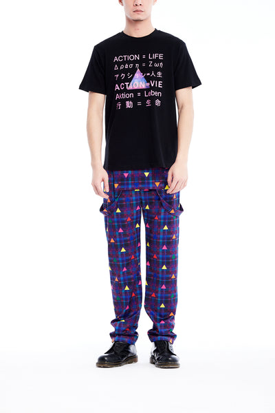 Sean Collection- BPM Inspired Slogan Graphic T-Shirt -Black