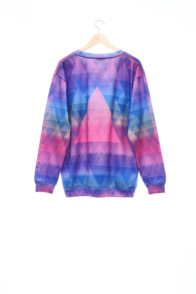 Sean Collection- BPM Inspired Triangle Graphic Full Print Sweatshirt