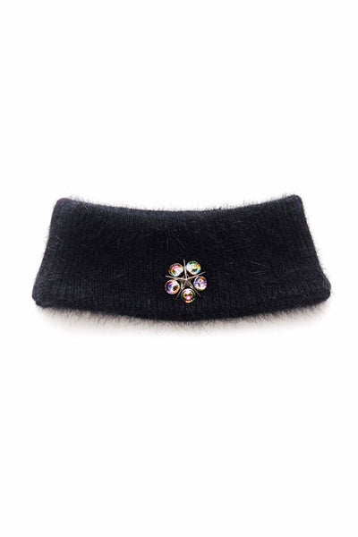 Slade Collection- Angora Hair with Rivet Detailed Snood - Johan Ku Shop