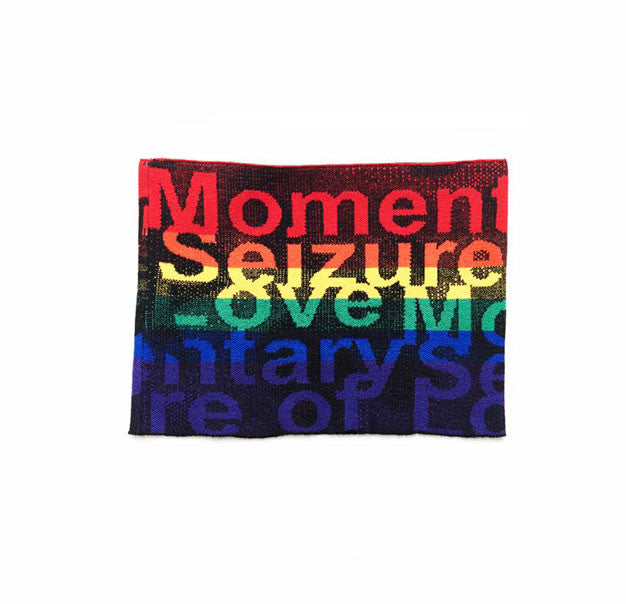 Slade Collection- Rainbow Colour Slogan Snood -Red - Johan Ku Shop