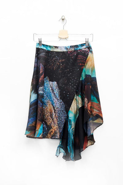 Slade Collection- Velvet Goldmine Inspired Asymmetry Skirt - Johan Ku Shop